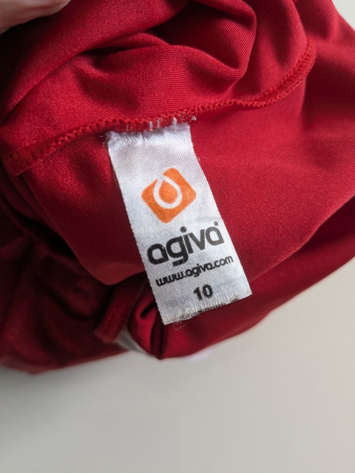 Agiva justaucorps rouge avec strass gym fille 10 ans - photo numéro 5