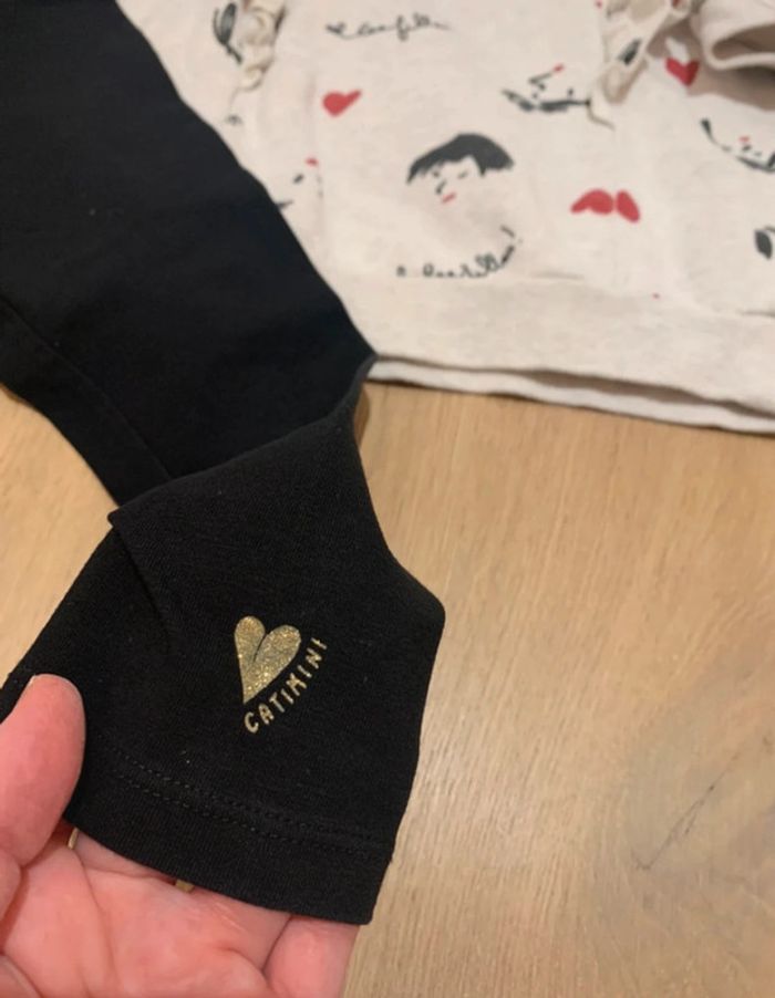 Ensemble robe et legging catimini 4 ans - photo numéro 2