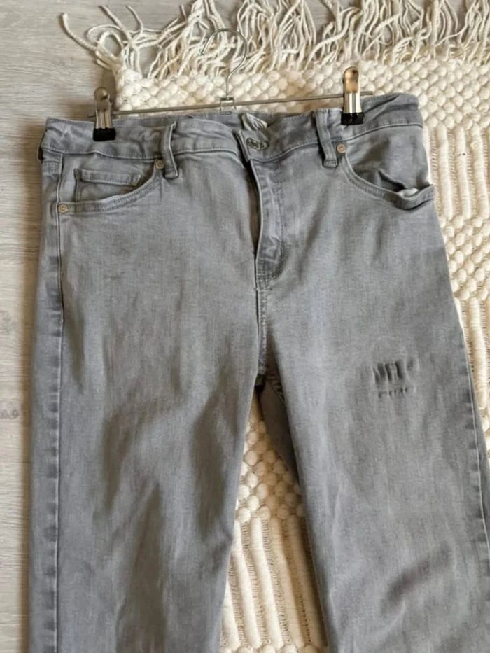 Jean slim gris femme Mango T40 - photo numéro 2