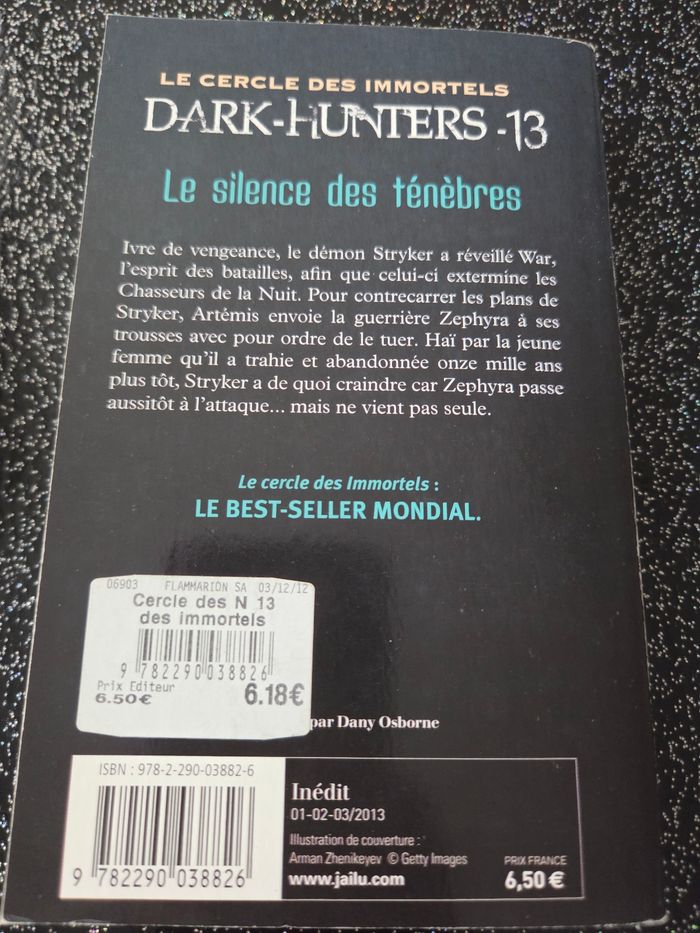 Livre de poche dark hunters tome 13 - photo numéro 2