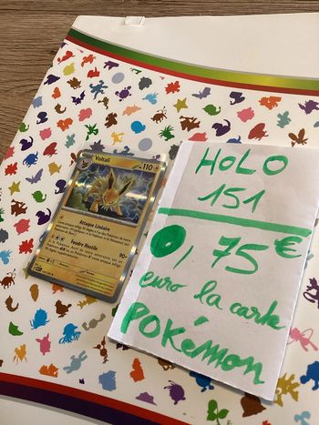 carte Pokémon voltali holographique 135/165 EV3.5 collection 151 FR neuf sortie de booster
