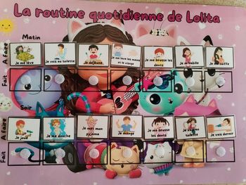 Tableau de routine quotidienne