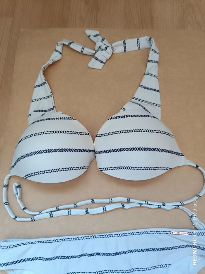 Maillot de bain banc bleu Ysabel Mora T.L (42) - photo numéro 4