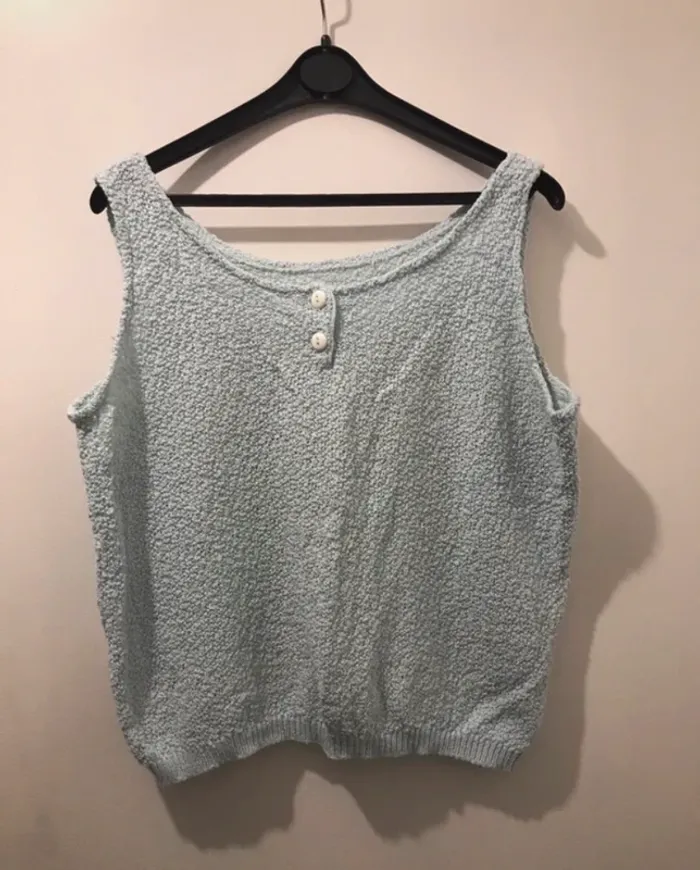 Débardeur femme bleu clair taille unique