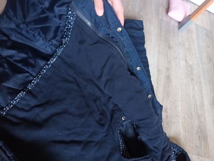 Doudoune 10 ans marine lisa rose intérieur amovible - photo numéro 3