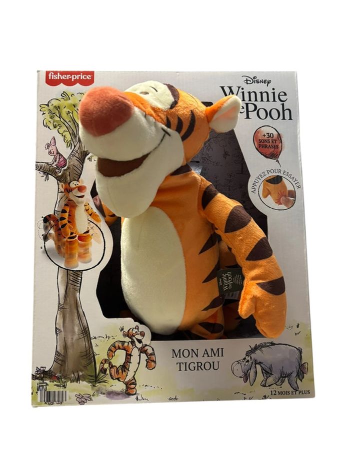 Peluche interactive Disney Winnie The Pooh mon ami Tigrou 30 cm Fisher-price Mattel neuf