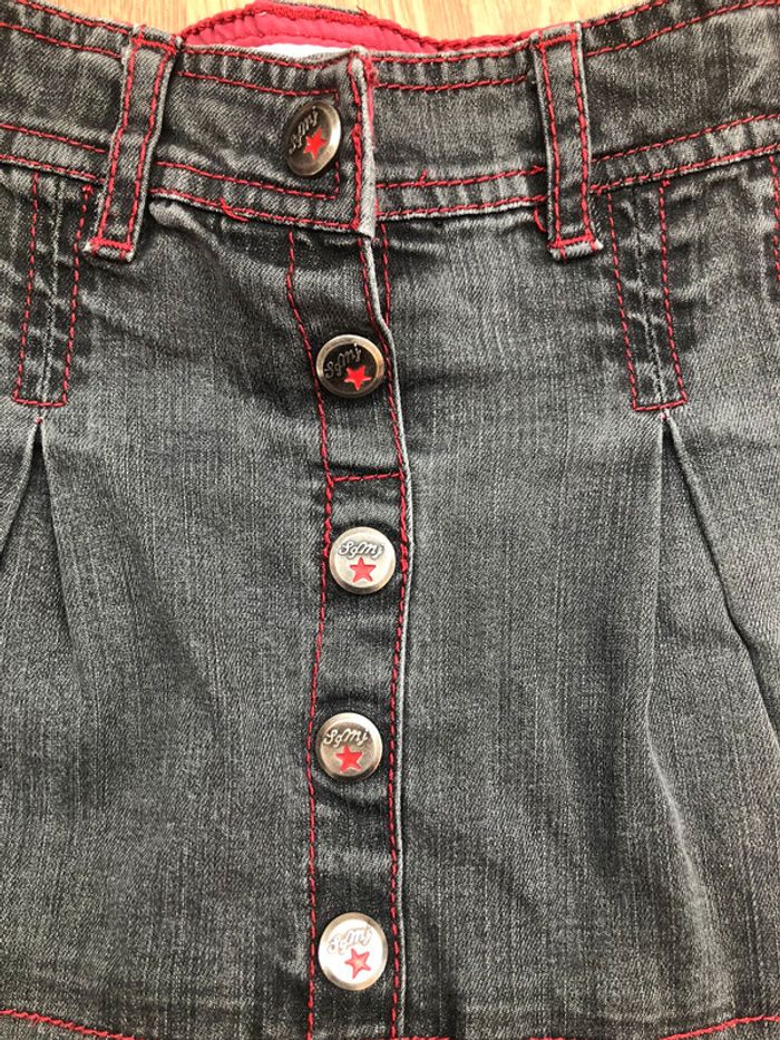 Jupe en jean gris foncé sergent-major 5 ans - photo numéro 3