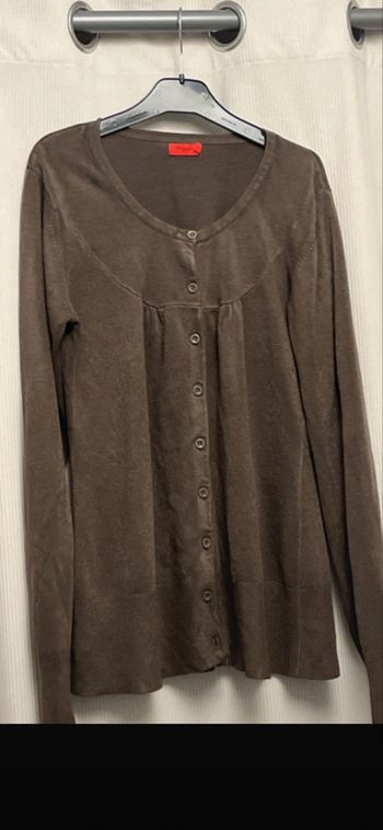 Gilet marron tissaia