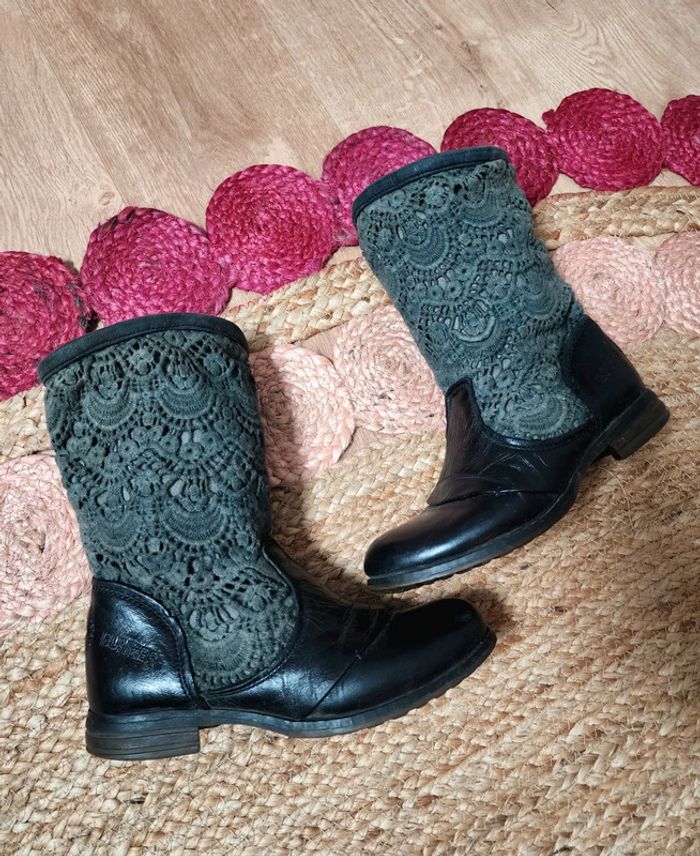 Bottines Bunker dentelle