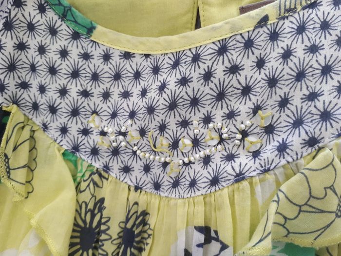 12 € Jolie robe estivale à bretelles Jean Bourget 6 ans - photo numéro 3