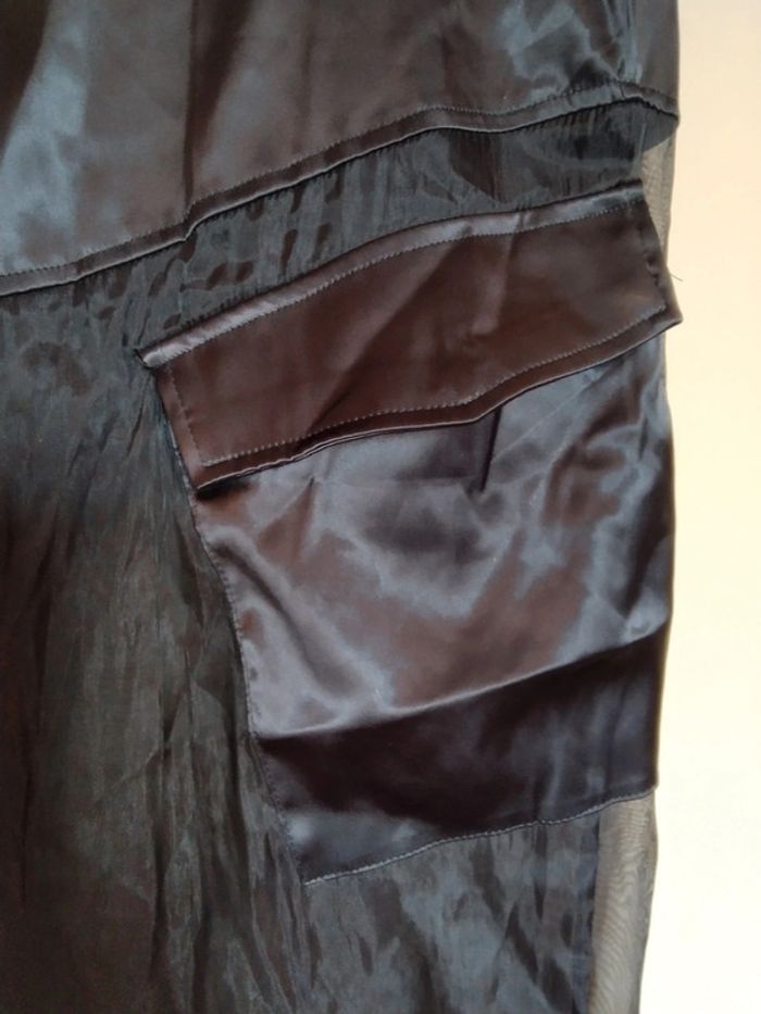 Pantalon short noir satin taille S/36 Shein - photo numéro 2