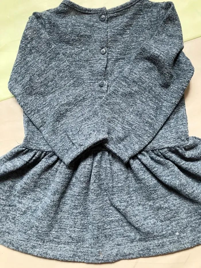 Robe manches longues bleu marineautomne/ hiver marque Verbaudet 18mois - photo numéro 3