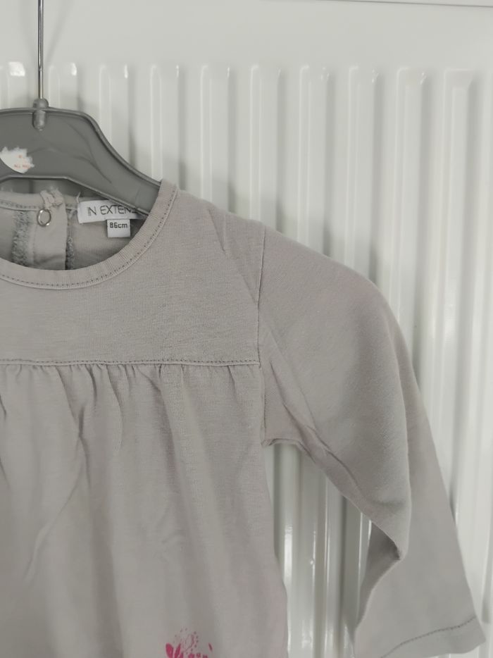 T shirt manches longues fille 24 mois in extenso - photo numéro 3