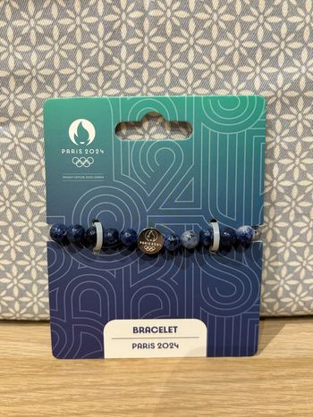 Bracelet Perles "Flamme Paris 2024" JO Paris 2024