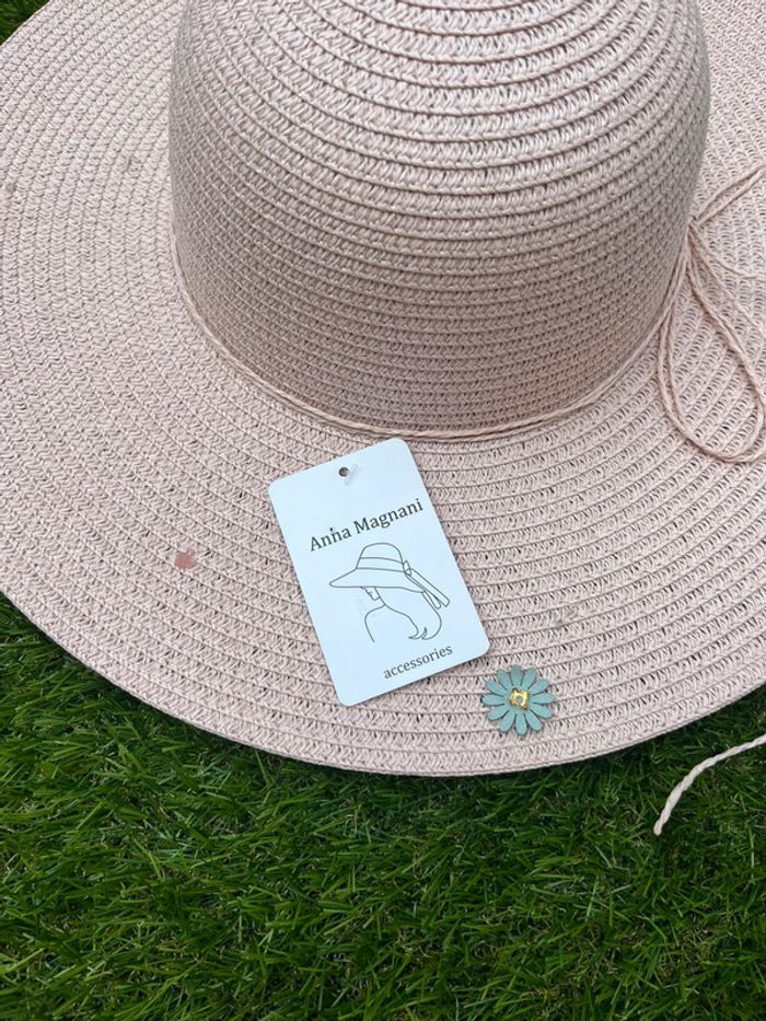 Très jolie chapeau de paille taille unique neuf - photo numéro 3