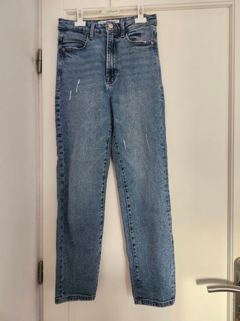 Jean mom slim bleu Stradivarius taille S