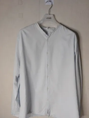 Chemise bleu ciel, col mao "Jules"