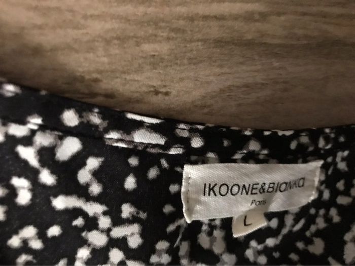 Robe noir imprimé ikoone & Bianka L - photo numéro 6
