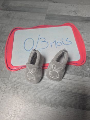 Chausson lapin 0 3 mois
