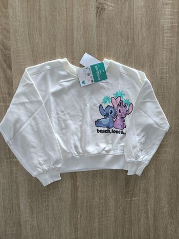 Sweat en molleton 'Stitch' 'Disney' - Blanc