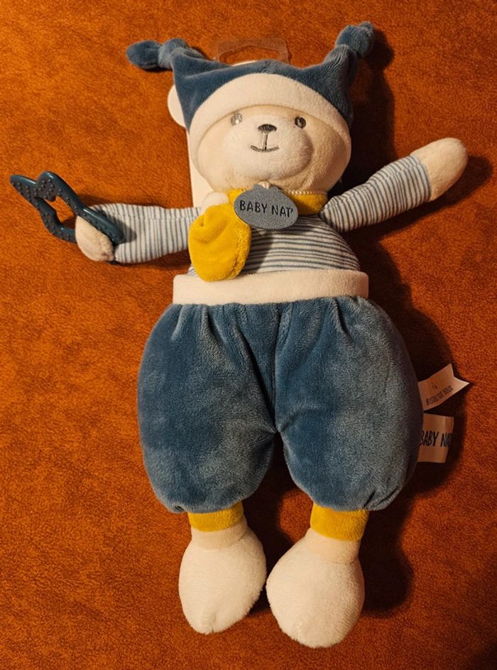 Polochon babynat 30 cm neuf - doudou peluche - photo numéro 4