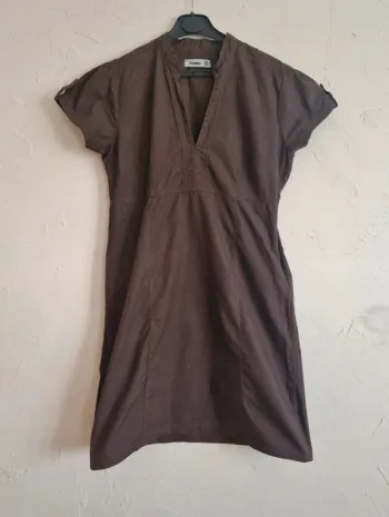 Superbe tunique marron t 42 marque toumai