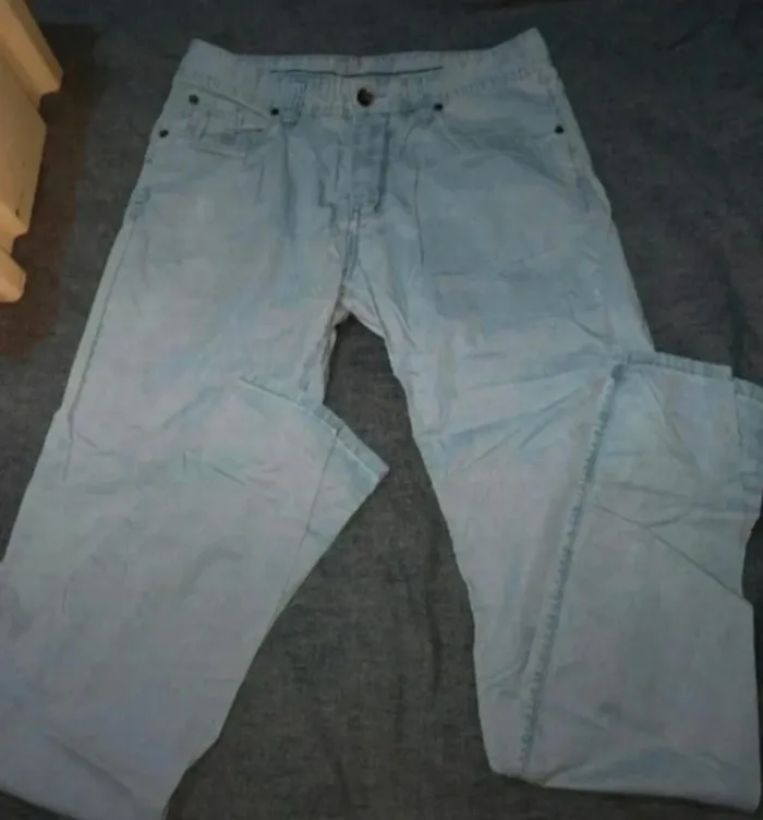 Pantalon bleu ciel homme 42