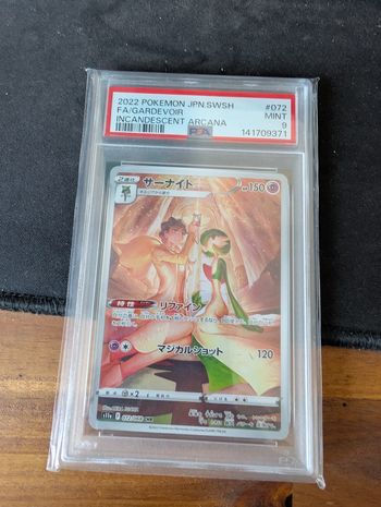 Gardevoir PSA 9 Incandescent Arcana s11a 072/068 2022 Japanese Pokémon Card