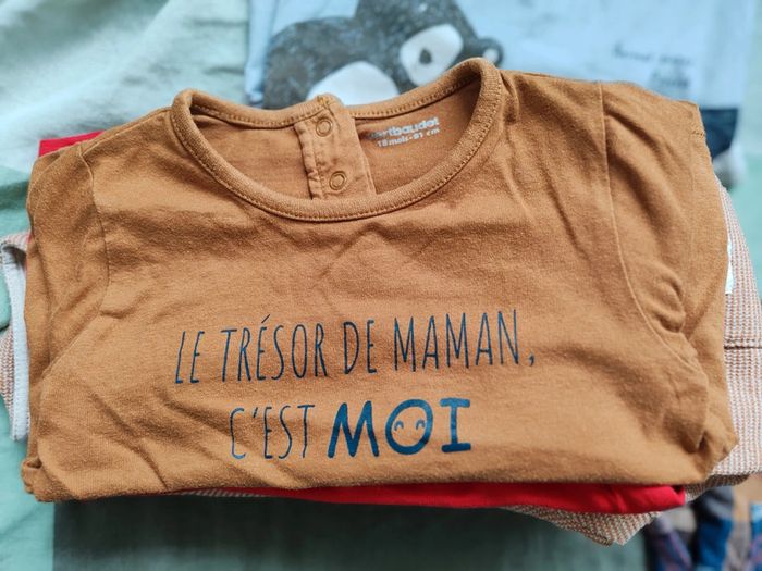 Tee shirt manches longues camel - photo numéro 2