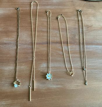 Lot de 5 colliers fantaisie