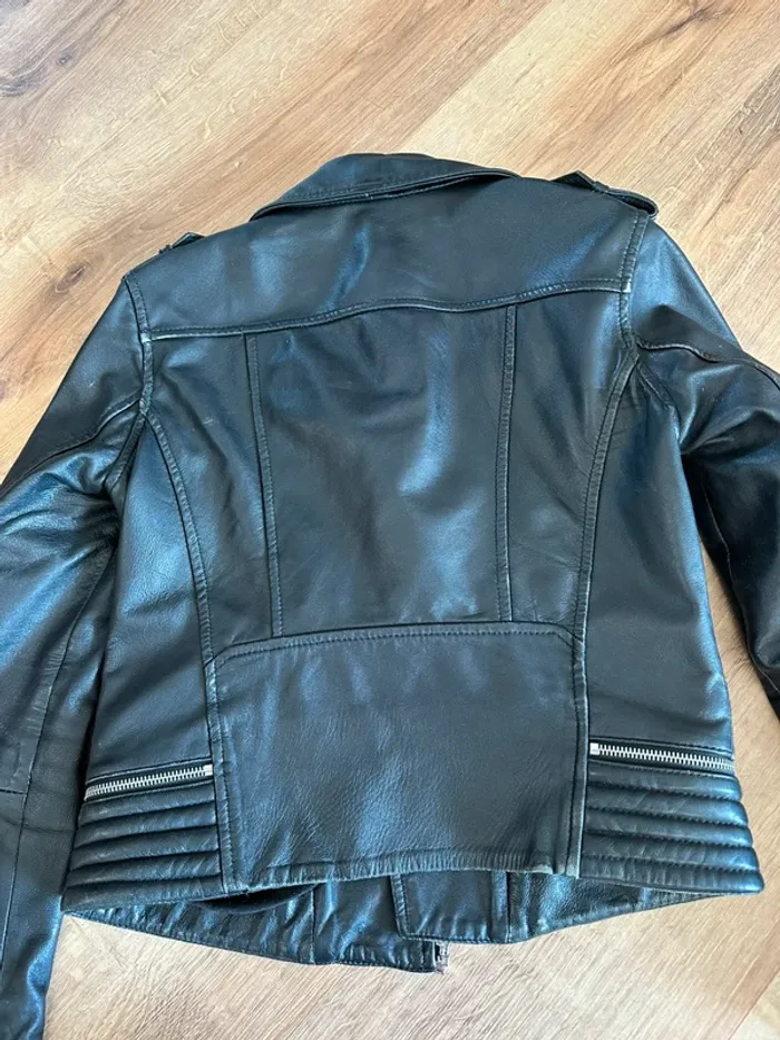 Perfecto en cuir Maje taille 36 noir - photo numéro 13