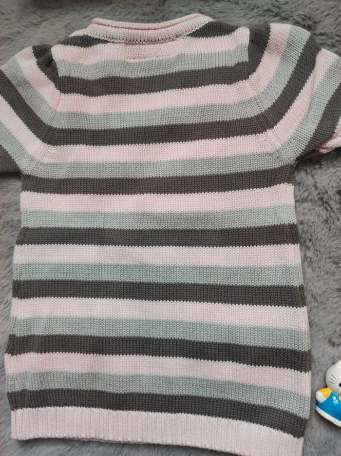 Belle tunique à rayures en maille 6 mois - photo numéro 8