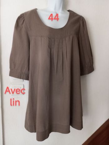 Robe avec lin femme 42