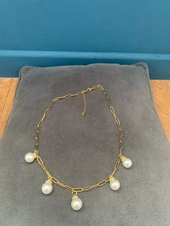 collier acier inoxydable doré