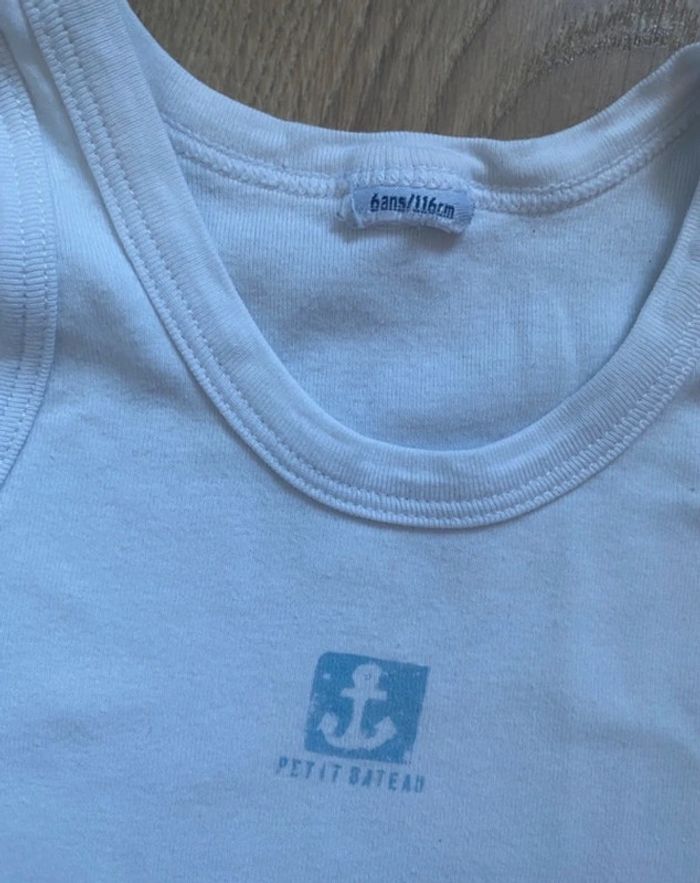 Débardeur tricot de peau sans manches petit bateau - photo numéro 2