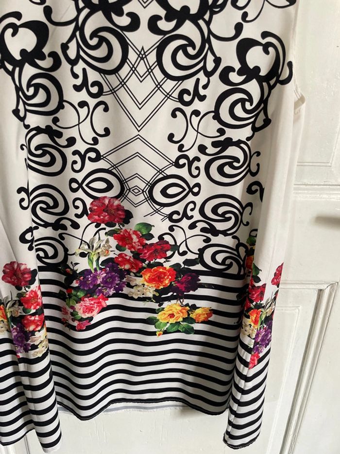 Robe tunique à fleur tu - photo numéro 3