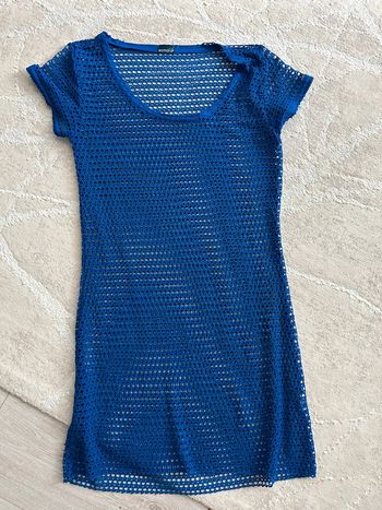 Robe de plage bleue taille unique