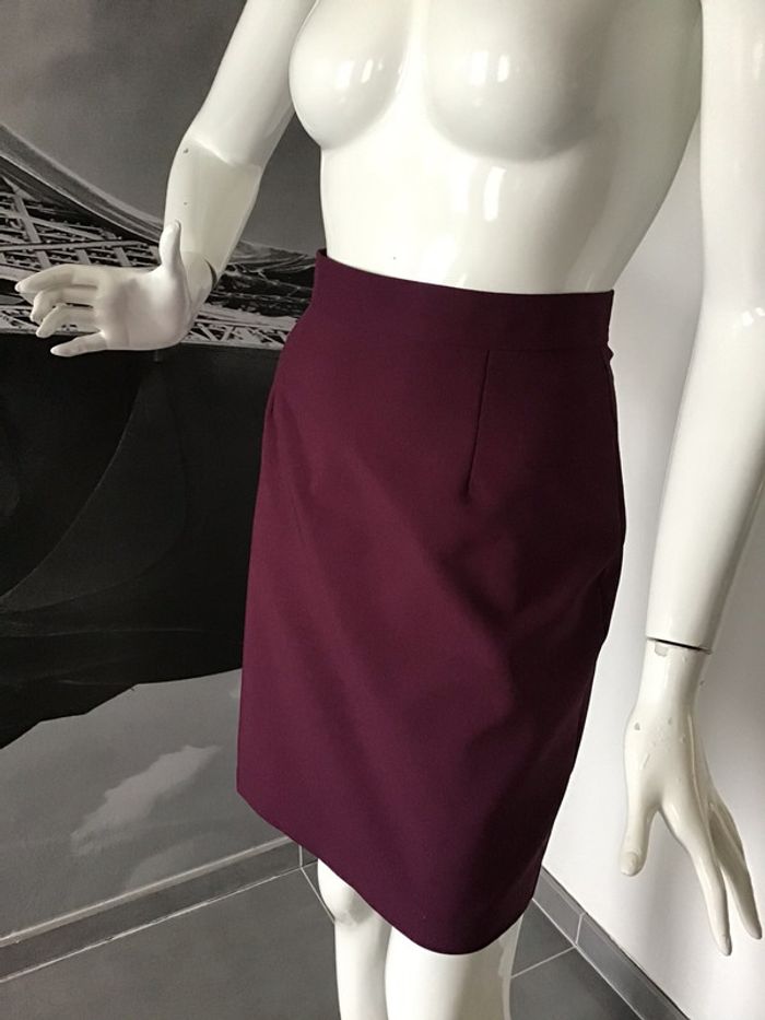 Jupe de tailleur bordeaux