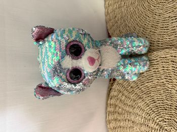 Ty - Flippables - Peluche à Sequins Brillante Whimsy le Chat