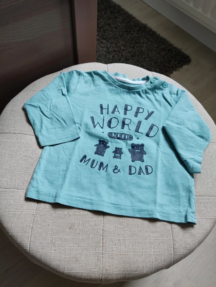 Haut manches longues bébé 12 mois • Gémo