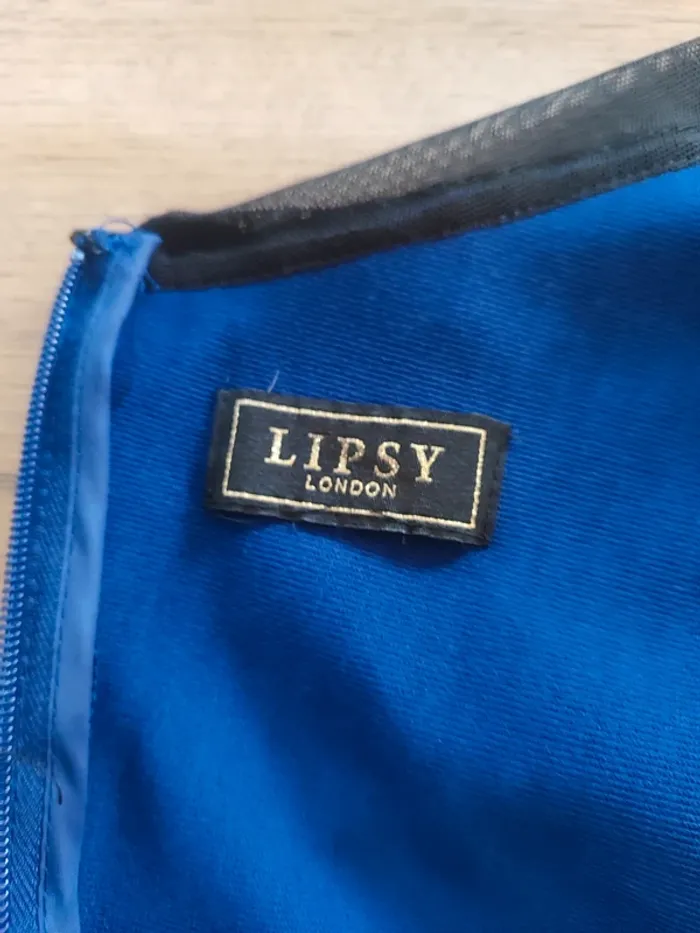 Robe Mini Lipsy Bleue, Taille M - photo numéro 4
