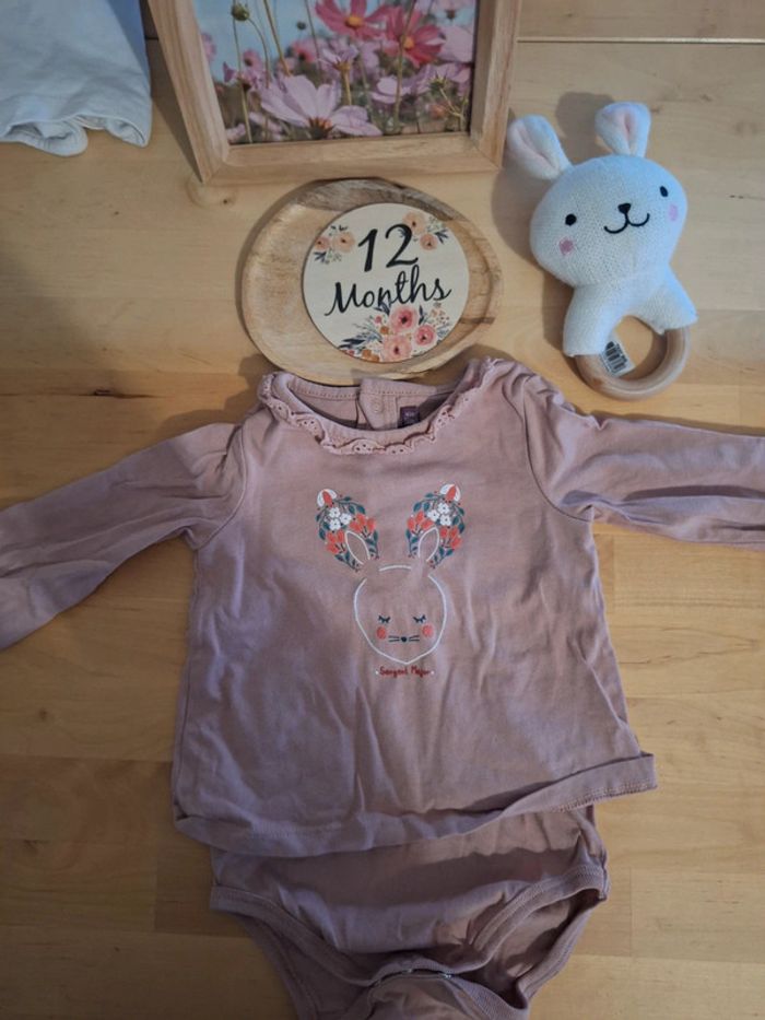 Bodies manches longues pour fille taille 12mois marque Sergent Major très bon état