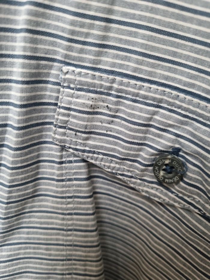 Chemise lignée gris bleu - photo numéro 2