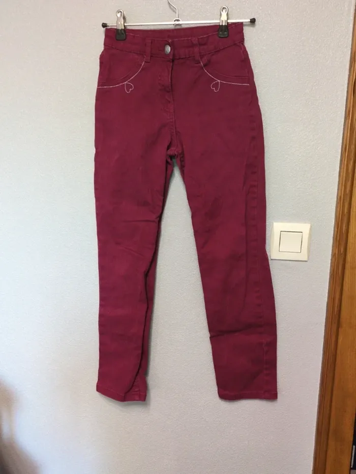 Pantalon velours côtelé fille 9 ans