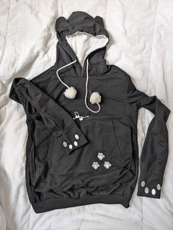 Sweat capuche chat