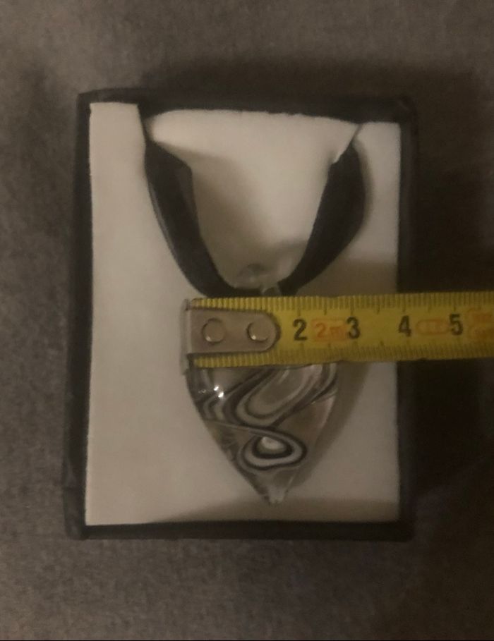 Collier cœur en verre - photo numéro 4