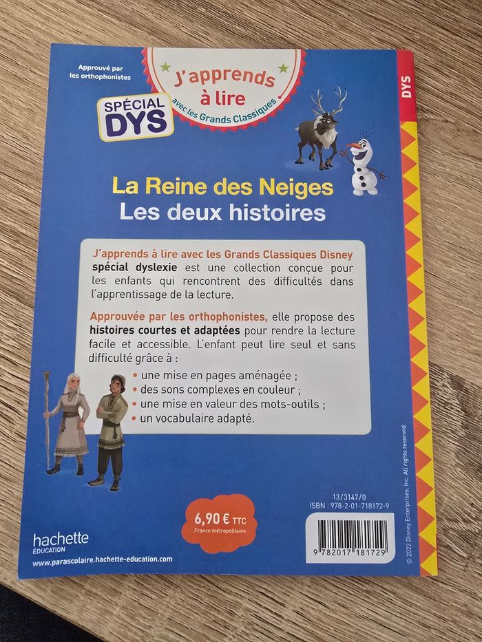 Livre J’apprends à lire - La reine des neiges et La reine des neiges 2. Special DYS - photo numéro 2