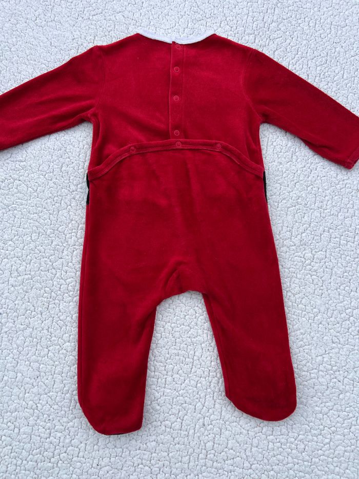 Pyjama dors-bien bébé en velours Père Noël taille 12 mois Kiabi - photo numéro 5