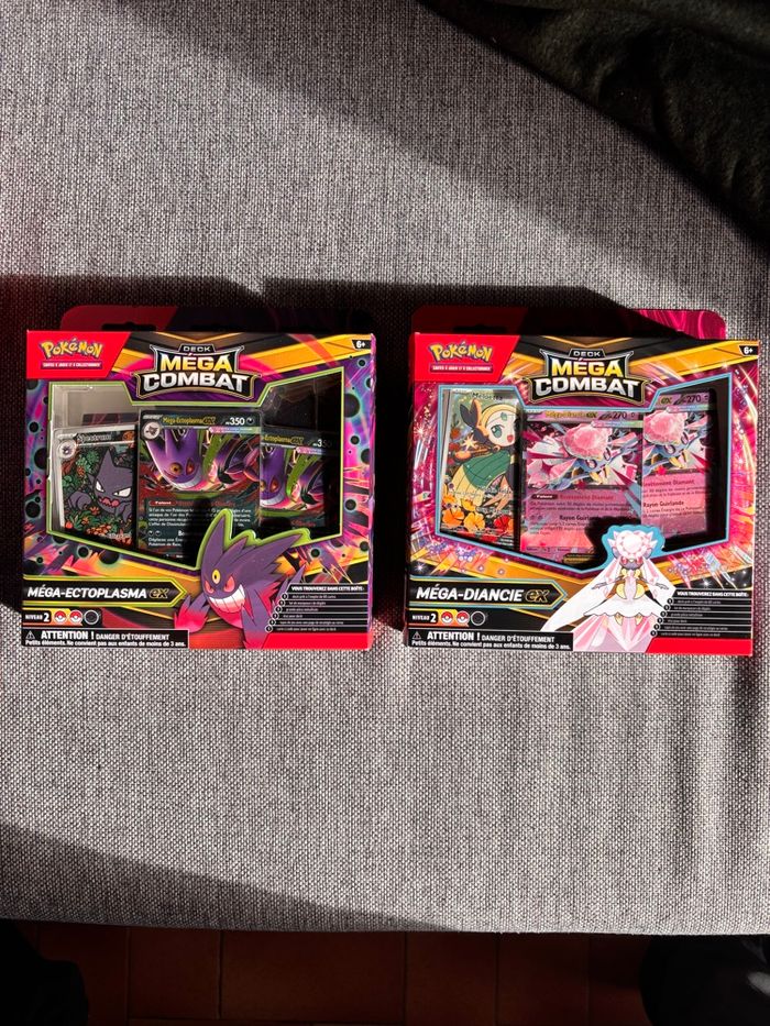 Lot 2 deck de combat Ectoplasma et Diancie