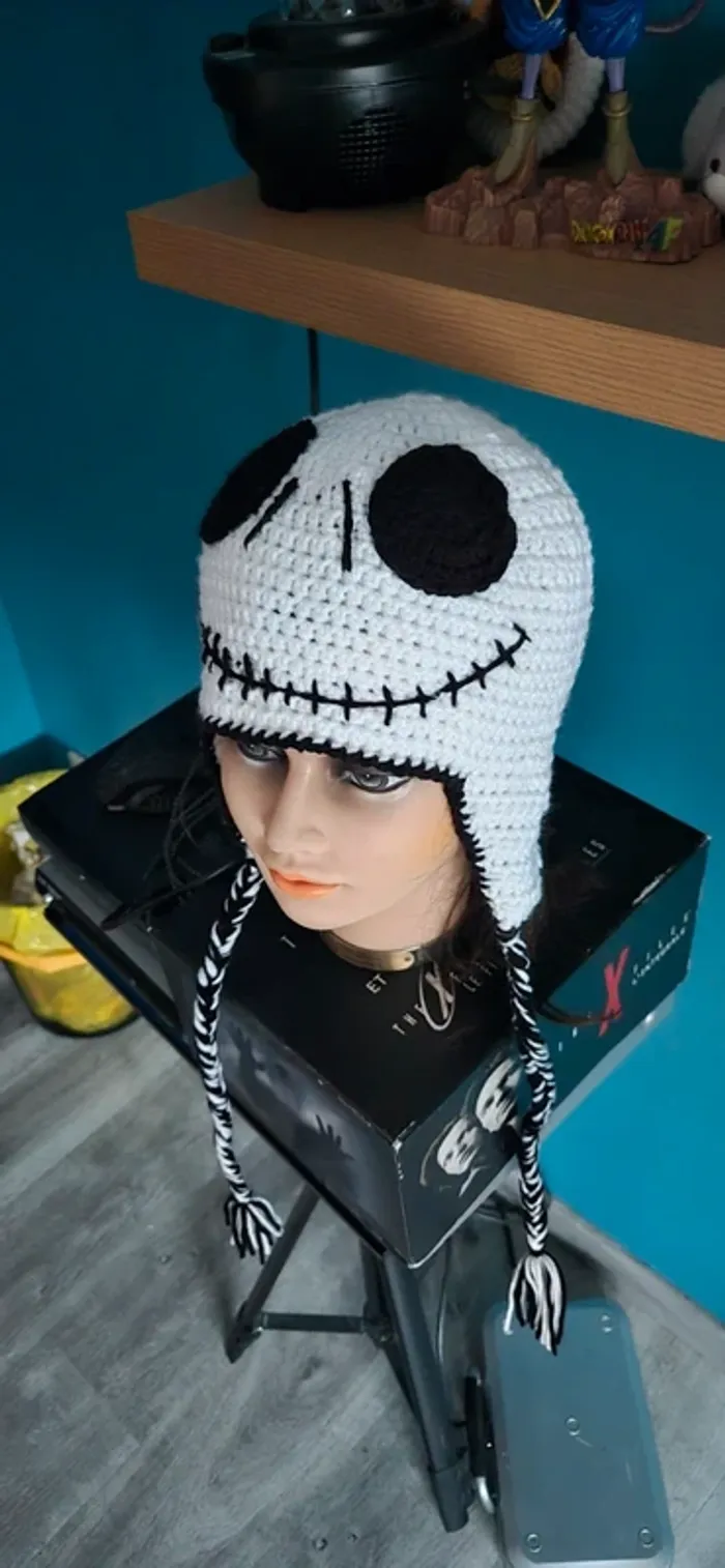 Bonnet jack skellington Taille unique Neuf - photo numéro 6